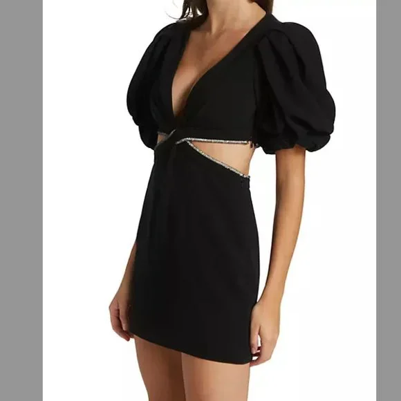 A.L.C. Hazel Cut-Out Puff Sleeve Mini Dress